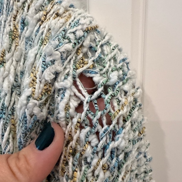 Anthropologie MOTH Hooded Open Knit Cardigan Sweater Size M - Picture 3 of 6